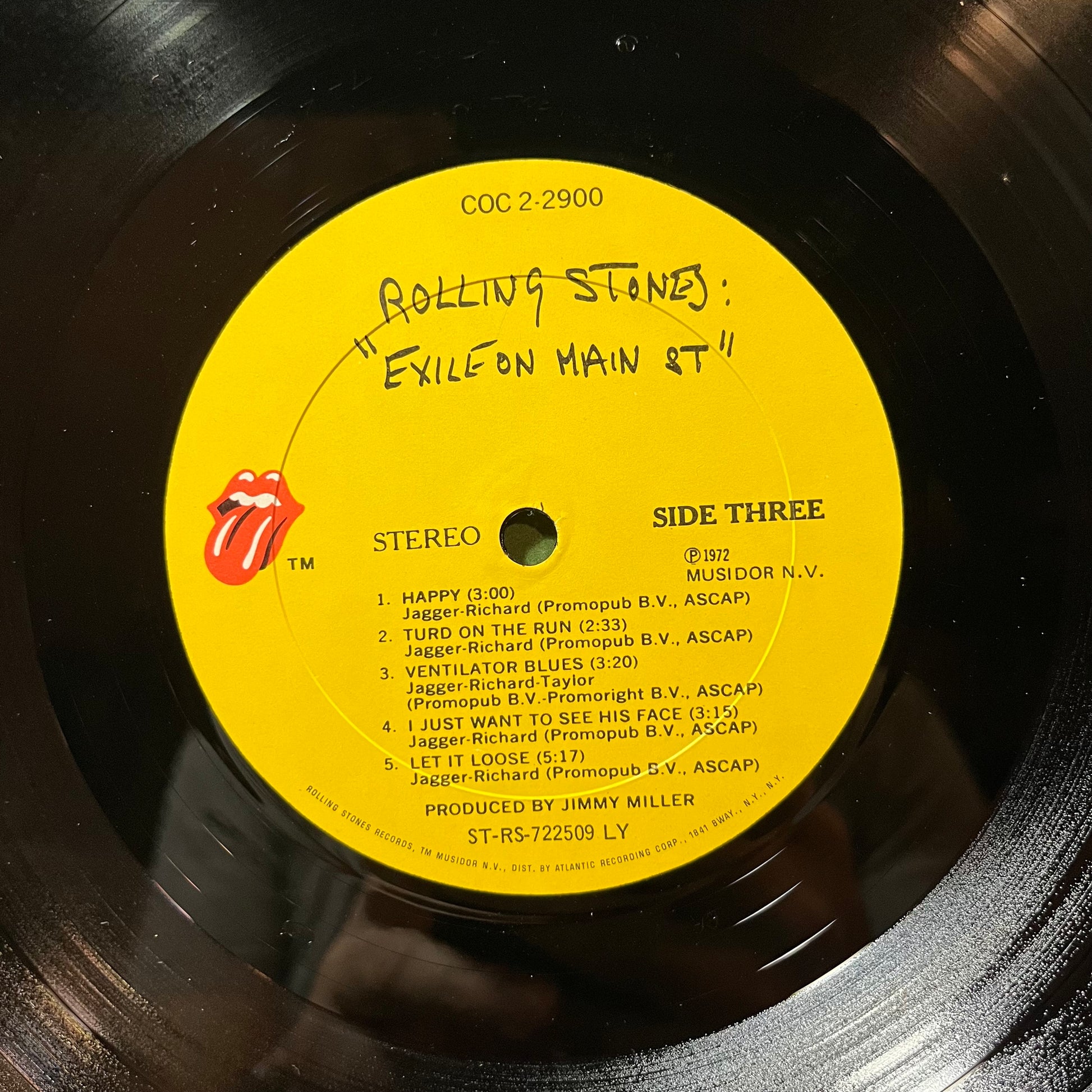 The Rolling Stones - Exile On Main St. (VINYL 2xLP ROLLING STONES COC-2-2900 1972) | Excellent+ (EX+) Very Good Plus (VG+) - ROCK/CLASSIC / USED *EXCELLENT+*