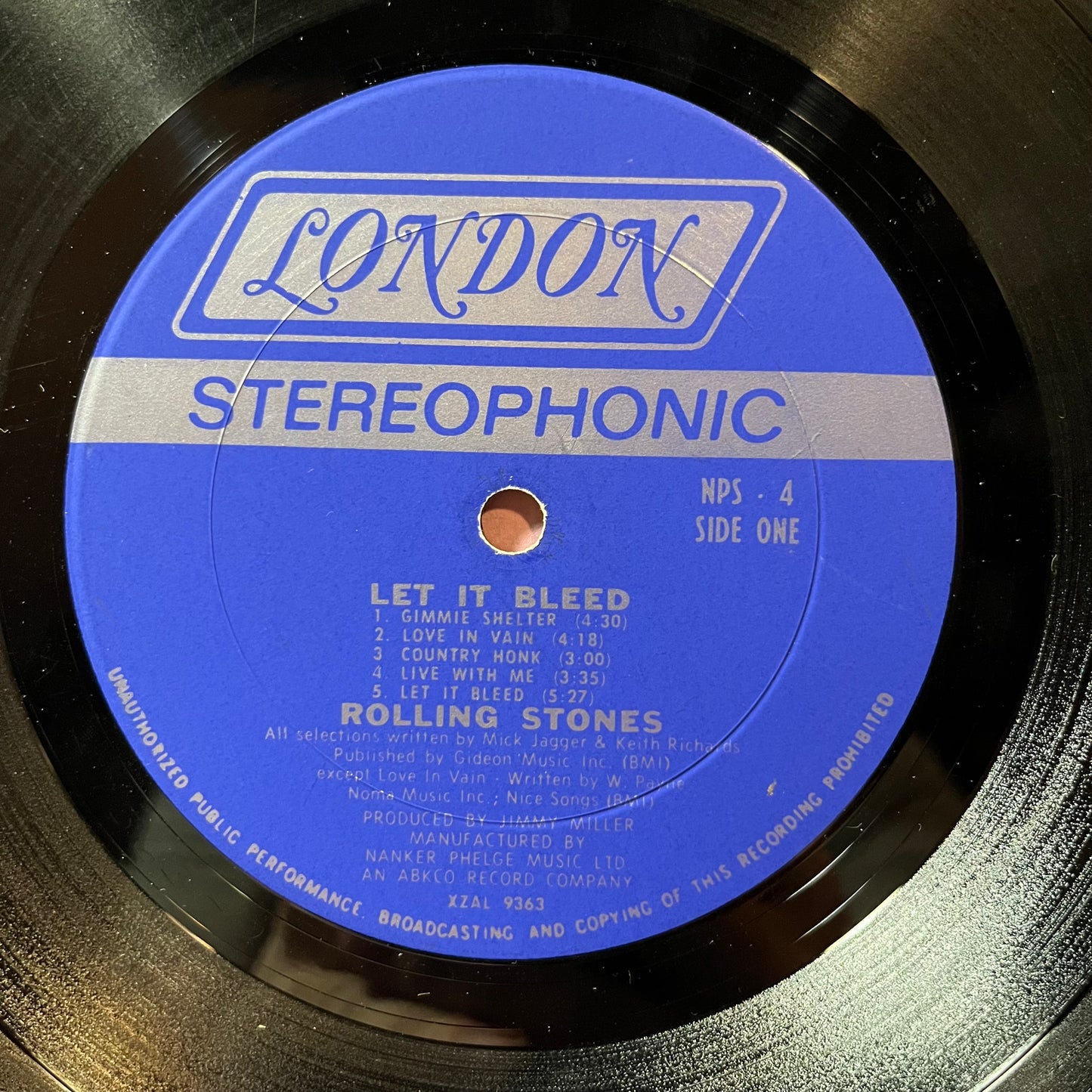 Rolling Stones - Let It Bleed (VINYL LP LONDON NPS - 4 1969) | Excellent (EX) Very Good (VG) - ROCK/CLASSIC / USED *EXCELLENT*