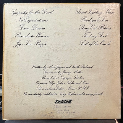 Rolling Stones - Beggars Banquet (VINYL LP LONDON PS 539 1968) | Excellent (EX) Very Good (VG) - ROCK/CLASSIC / USED *EXCELLENT*