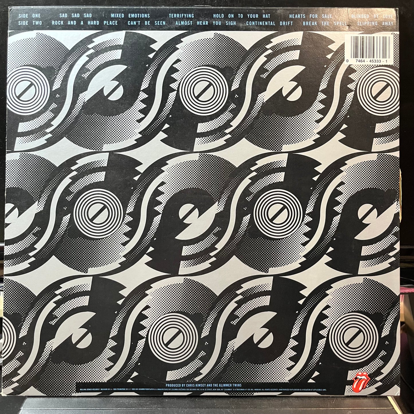 The Rolling Stones - Steel Wheels (VINYL LP ROLLING STONES OC 45333 1989) | Near Mint (NM or M-) Near Mint (NM) - ROCK/CLASSIC / USED *NEAR MINT*