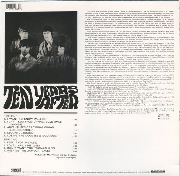 Ten Years After | Mint (M) Mint (M) - ROCK *COLOR*