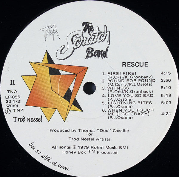 The Scratch Band - Rescue (VINYL LP TNA TNA-LP-055 1979) | USED Near Mint (NM or M-) Excellent+ (EX+) - ROCK/DISCO / USED *NEAR MINT*