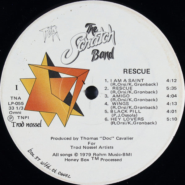 The Scratch Band - Rescue (VINYL LP TNA TNA-LP-055 1979) | USED Near Mint (NM or M-) Excellent+ (EX+) - ROCK/DISCO / USED *NEAR MINT*