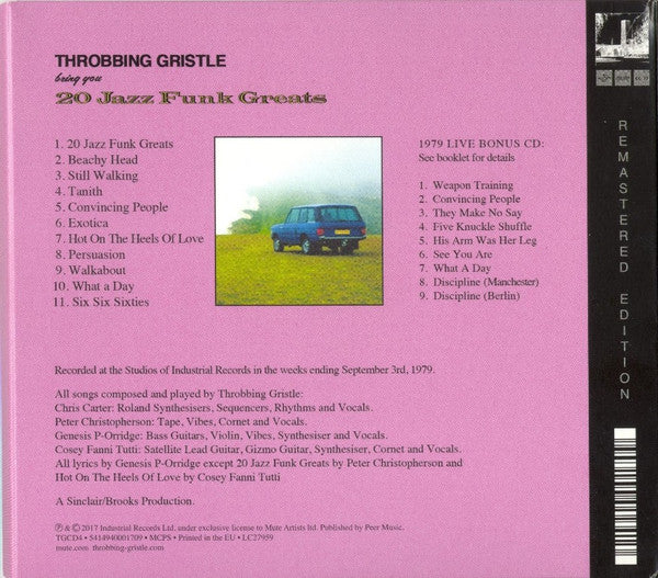 Throbbing Gristle - 20 Jazz Funk Greats (CD) | Mint (M) Mint (M) - ROCK/EXPERIMENTAL *SEALED*