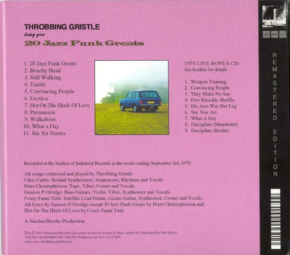 Throbbing Gristle - 20 Jazz Funk Greats (CD) | Mint (M) Mint (M) - ROCK/EXPERIMENTAL *SEALED*