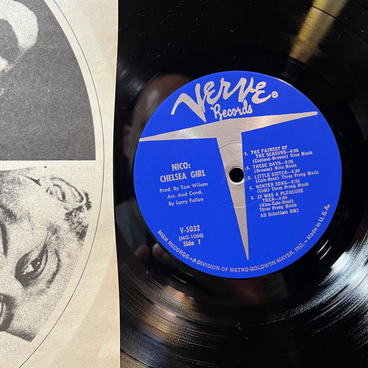Nico - Chelsea Girl (VINYL LP VERVE V-5032 1967) | Near Mint- (NM-) Very Good (VG) - ROCK/FOLK / USED *NEAR MINT-*