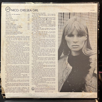Nico - Chelsea Girl (VINYL LP VERVE V-5032 1967) | Near Mint- (NM-) Very Good (VG) - ROCK/FOLK / USED *NEAR MINT-*