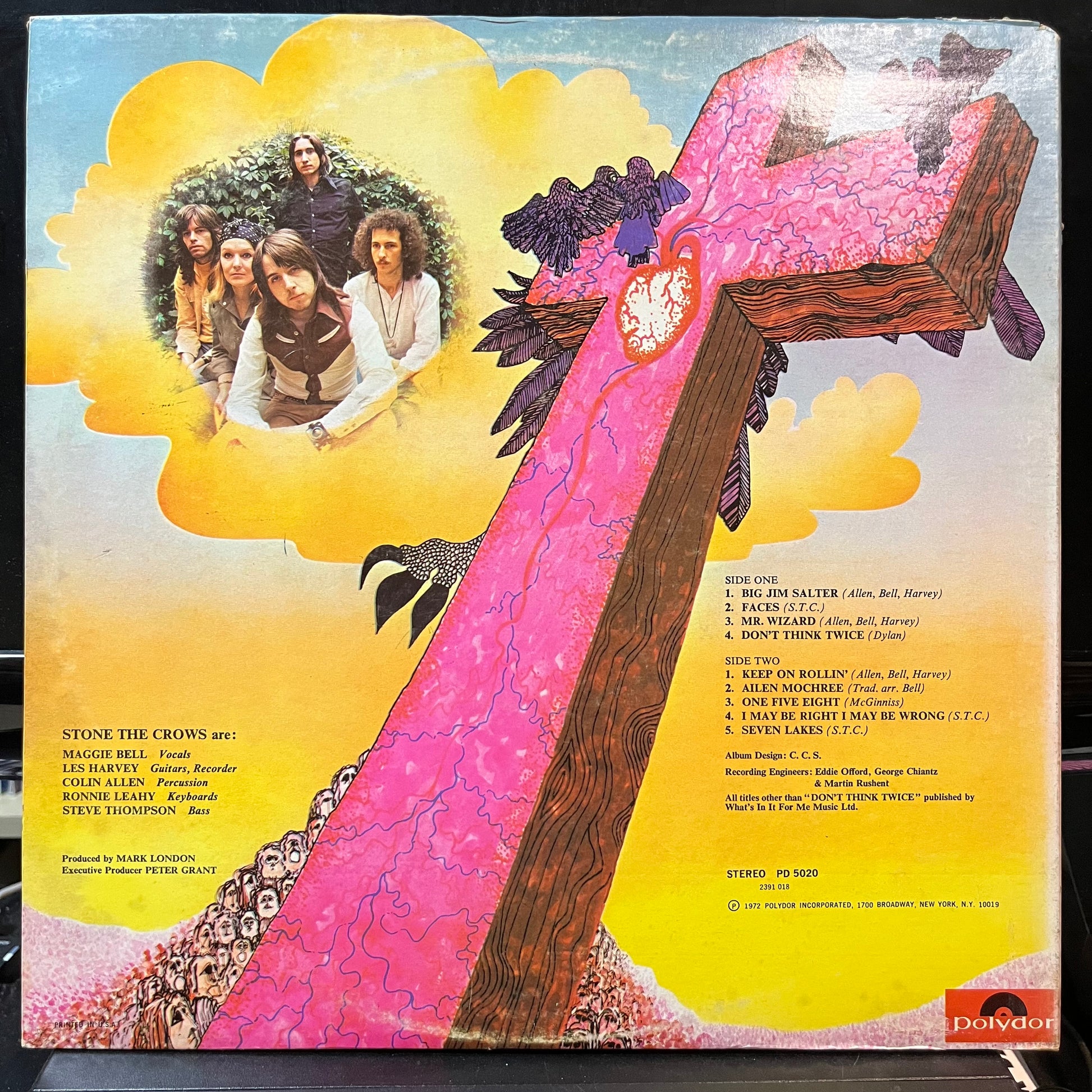 Stone The Crows - Teenage Licks (VINYL LP POLYDOR 2391 018) | USED Near Mint (NM or M-) Very Good Plus (VG+) - ROCK/FOLK / USED *NEAR MINT*