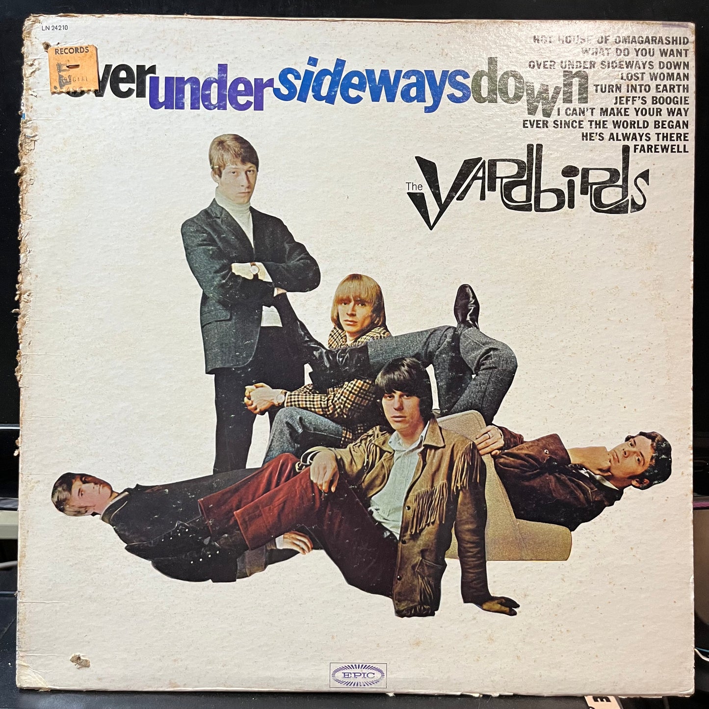 The Yardbirds - Over Under Sideways Down (VINYL LP EPIC LN24210 1966) | Near Mint (NM or M-) Very Good (VG) - ROCK/GARAGE / USED *NEAR MINT*