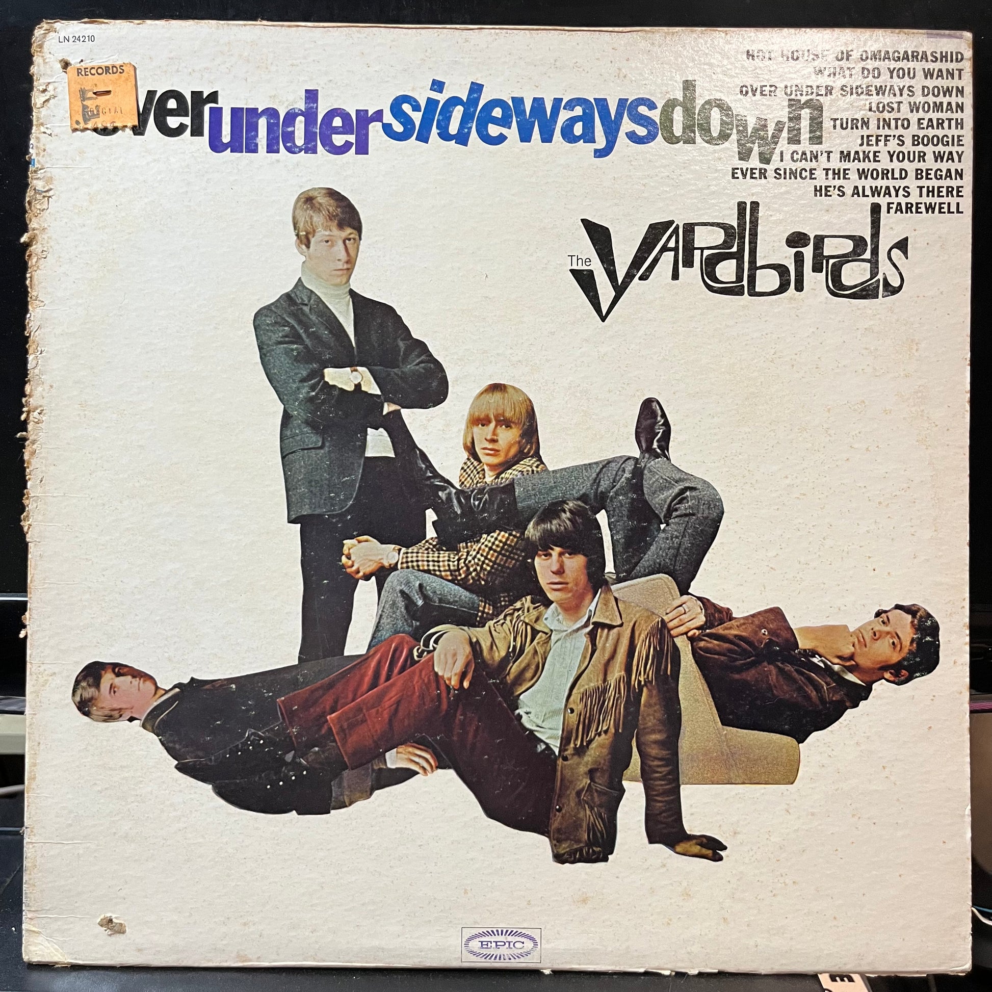 The Yardbirds - Over Under Sideways Down (VINYL LP EPIC LN24210 1966) | Near Mint (NM or M-) Very Good (VG) - ROCK/GARAGE / USED *NEAR MINT*