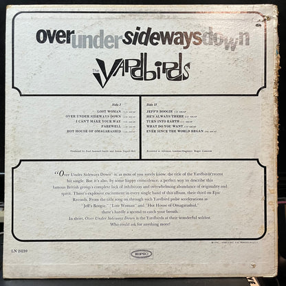 The Yardbirds - Over Under Sideways Down (VINYL LP EPIC LN24210 1966) | Near Mint (NM or M-) Very Good (VG) - ROCK/GARAGE / USED *NEAR MINT*