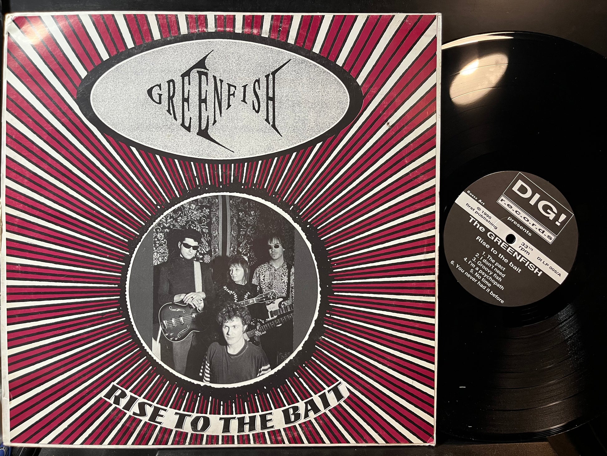 Greenfish - Rise To The Bait (VINYL LP) | Near Mint (NM or M-) Very Good Plus Plus (VG++) - ROCK/GARAGE / USED *NEAR MINT*