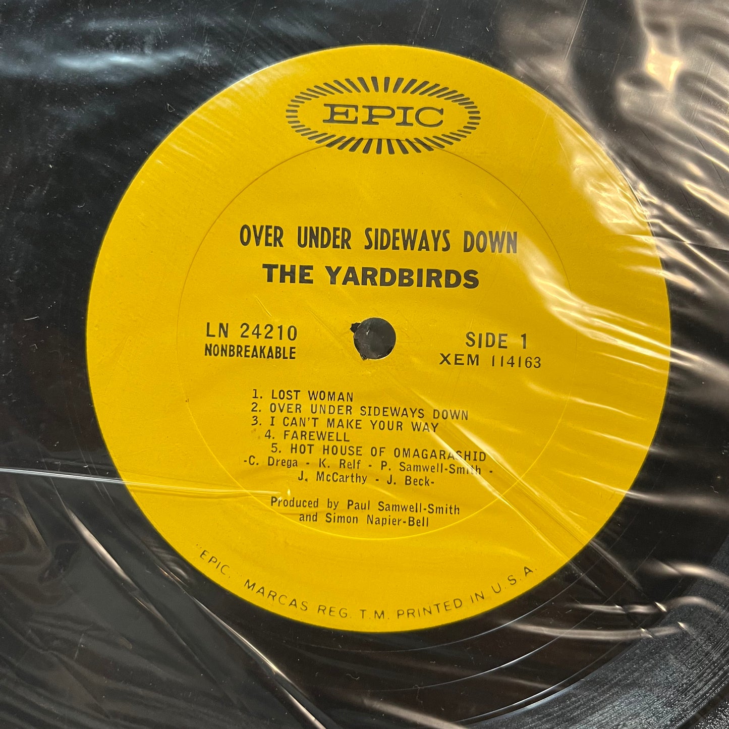 The Yardbirds - Over Under Sideways Down (VINYL LP EPIC LN24210 1966) | Near Mint (NM or M-) Very Good (VG) - ROCK/GARAGE / USED *NEAR MINT*