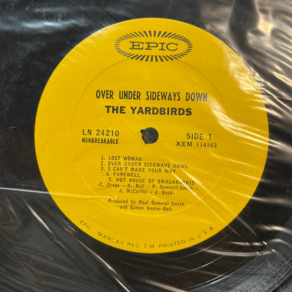 The Yardbirds - Over Under Sideways Down (VINYL LP EPIC LN24210 1966) | Near Mint (NM or M-) Very Good (VG) - ROCK/GARAGE / USED *NEAR MINT*
