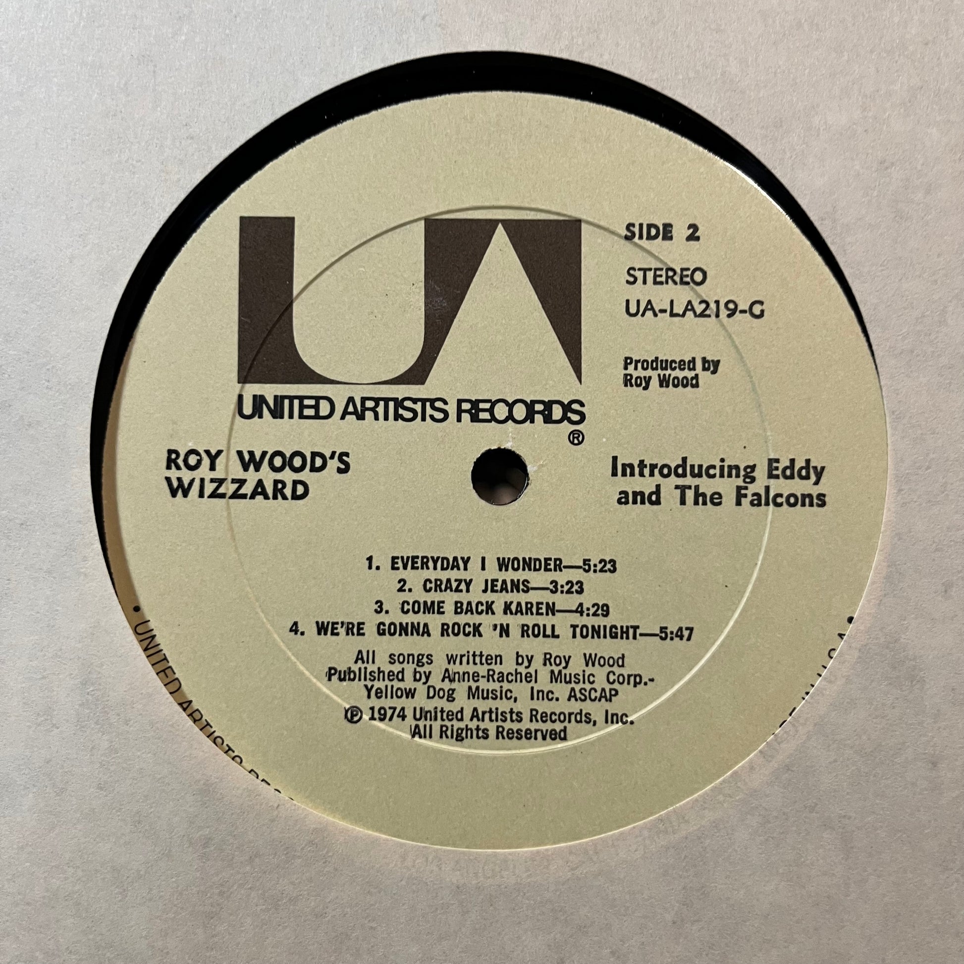 Wizzard - Introducing Eddy And The Falcons (VINYL LP UNITED ARTISTS UA-LA219-G 1974) | Near Mint (NM or M-) Excellent (EX) - ROCK/GLAM / USED *NEAR MINT*