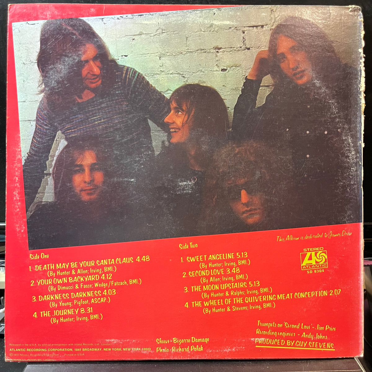 Mott The Hoople - Brain Capers (VINYL LP ATLANTIC SD 8304 1972) | Near Mint- (NM-) Very Good (VG) - ROCK/HARD / USED *NEAR MINT-*