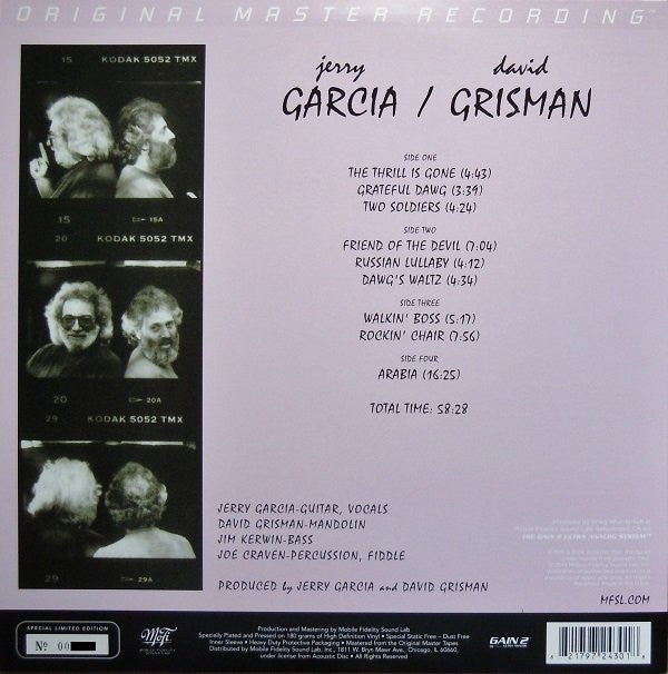 Jerry Garcia - Jerry Garcia / David Grisman | Mint (M) Mint (M) - ROCK *SEALED/MFSL*