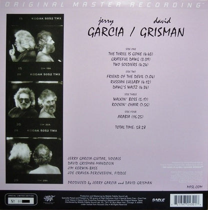 Jerry Garcia - Jerry Garcia / David Grisman | Mint (M) Mint (M) - ROCK *SEALED/MFSL*