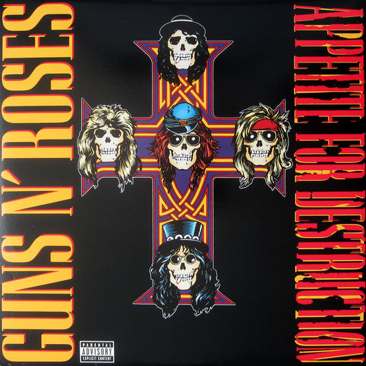 Guns N' Roses Appetite For Destruction *RED* LP Near Mint (NM or M-) Near Mint (NM or M-)