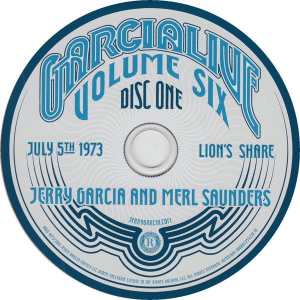 GarciaLive Volume Six (July 5th 1973, Lion's Share) (CD) | Mint (M) Mint (M) - ROCK *NEW/CD*
