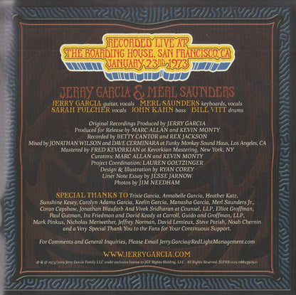 GarciaLive Volume 12 (January 23rd, 1973 The Boarding House) (CD) | Mint (M) Mint (M)