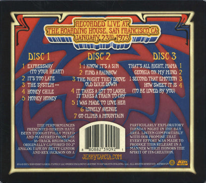 GarciaLive Volume 12 (January 23rd, 1973 The Boarding House) (CD) | Mint (M) Mint (M)