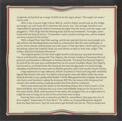 GarciaLive Volume 12 (January 23rd, 1973 The Boarding House) (CD) | Mint (M) Mint (M)