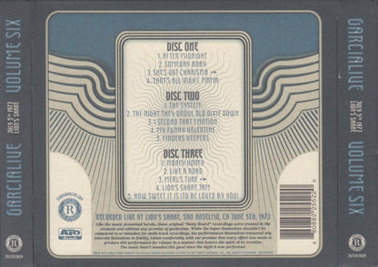 GarciaLive Volume Six (July 5th 1973, Lion's Share) (CD) | Mint (M) Mint (M) - ROCK *NEW/CD*
