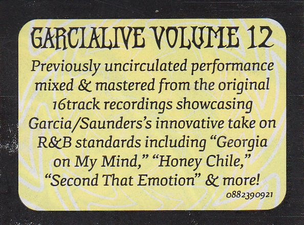 GarciaLive Volume 12 (January 23rd, 1973 The Boarding House) (CD) | Mint (M) Mint (M) - ROCK *NEW/CD*