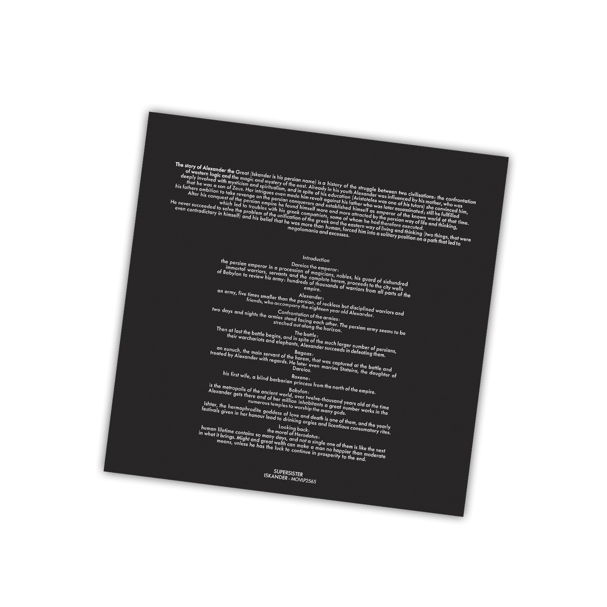 Iskander (MOV | PRE-ORDER: 03/07/2025 / CRYSTAL CLEAR VINYL) | Mint (M) Mint (M) - ROCK *NEW/CLEAR*