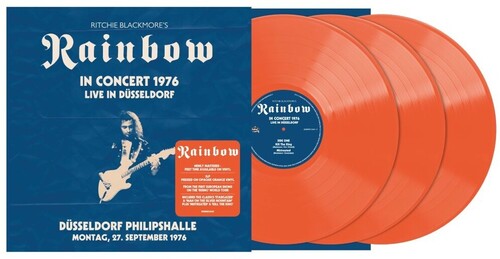 RITCHIE BLACKMORE / RAINBOW - (PRESALE 6/26/26) Live In Dusseldorf 1976: Dusseldorf Philipshalle 27.9.1976 (IEX 140 GRAM ORANGE 3xVINYL) | Mint (M) Mint (M) - ROCK *NEW/COLOR*