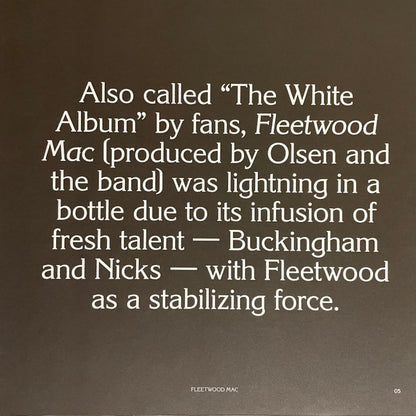 Fleetwood Mac (BLACK & WHITE COLOR VINYL - VMP) | Mint (M) Mint (M) - ROCK *NEW/COLOR*
