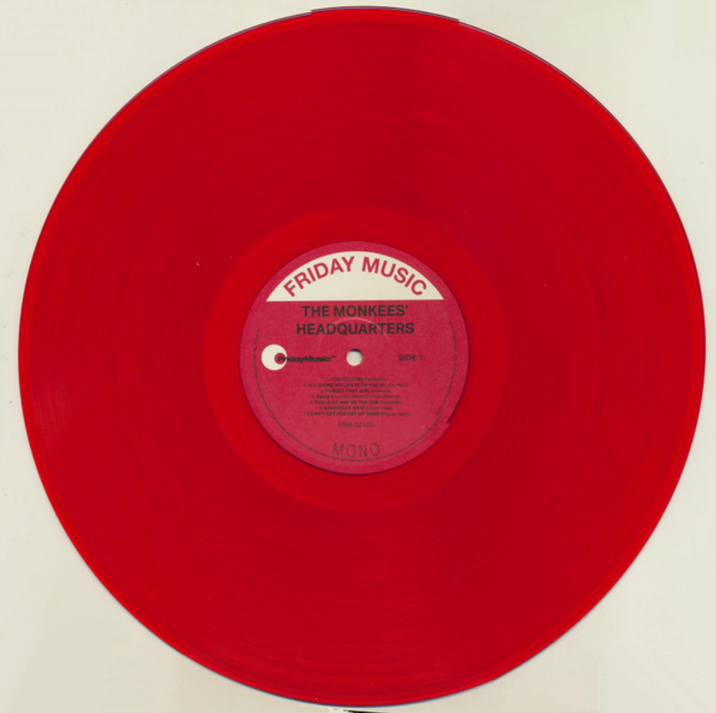 The Monkees - Headquarters (LTD Translucent Red VINYL LP Friday FRM-00103) | NEW - ROCK *NEW/COLOR*