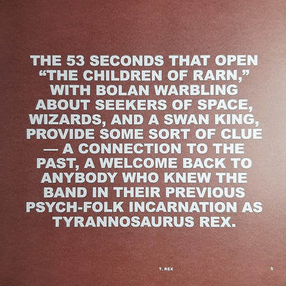 T. Rex (COLOR VINYL / VMP) | Mint (M) Mint (M) - ROCK *NEW/COLOR*