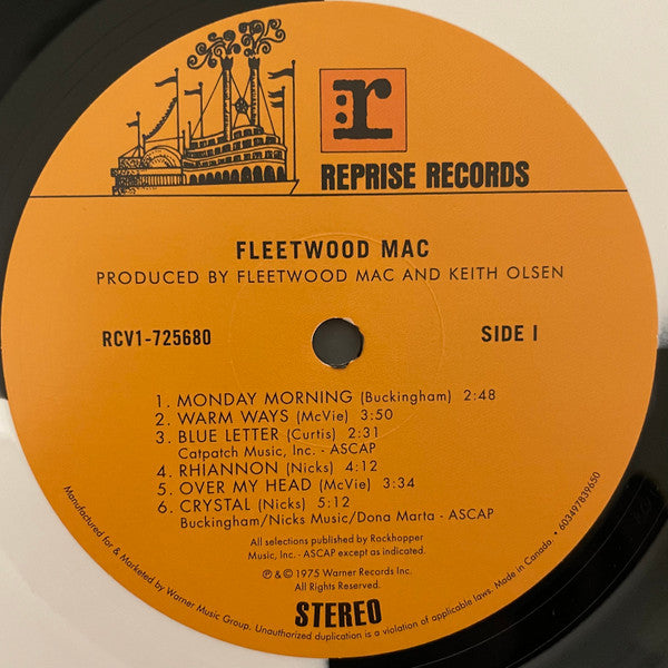 Fleetwood Mac (BLACK & WHITE COLOR VINYL - VMP) | Mint (M) Mint (M) - ROCK *NEW/COLOR*