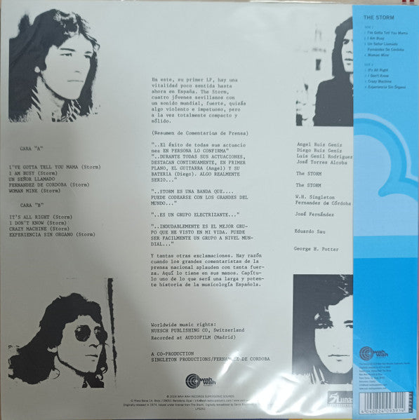 The Storm (TRANSPARENT BLUE VINYL) | Mint (M) Mint (M) - ROCK *NEW/COLOR*