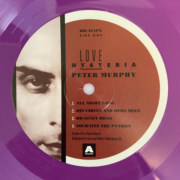 Peter Murphy Love Hysteria LP Mint (M) Mint (M)