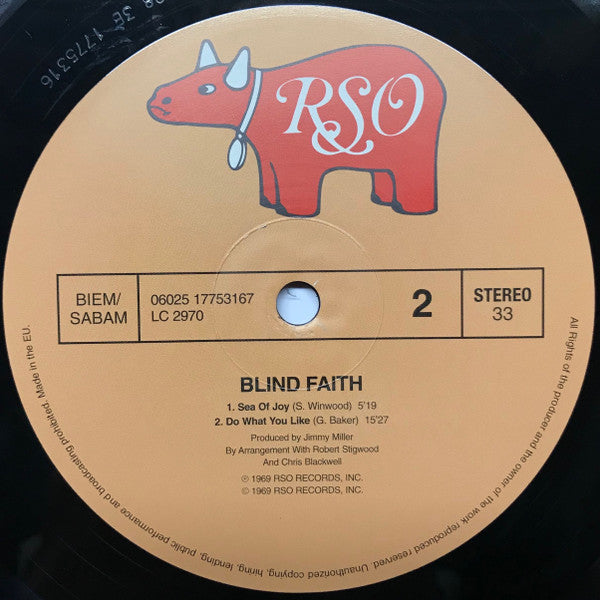 Blind Faith - Blind Faith (VINYL LP RSO 06025 17753167 2008) | Mint (M) Excellent+ (EX+) - ROCK / NEW *SEALED*