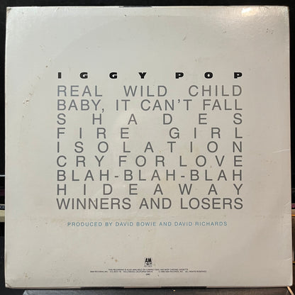 Iggy Pop - Blah-Blah-Blah (VINYL LP) | USED Mint (M) Near Mint (NM or M-) - ROCK / NEW *SEALED*