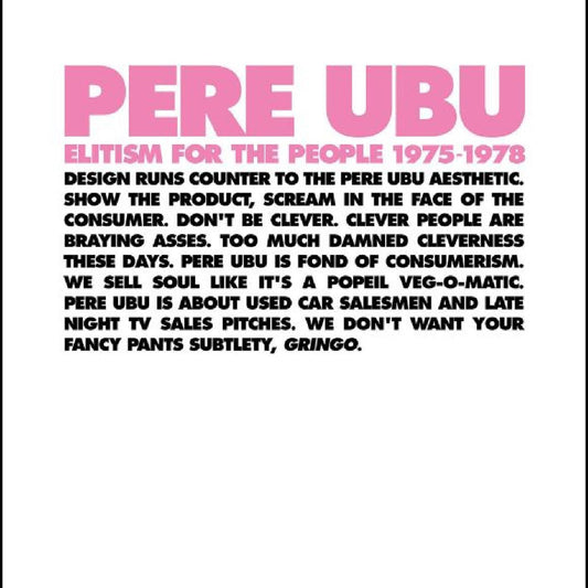 Pere Ubu - Elitism For The People: 1975-1978 (CD) | - ROCK *NEW*