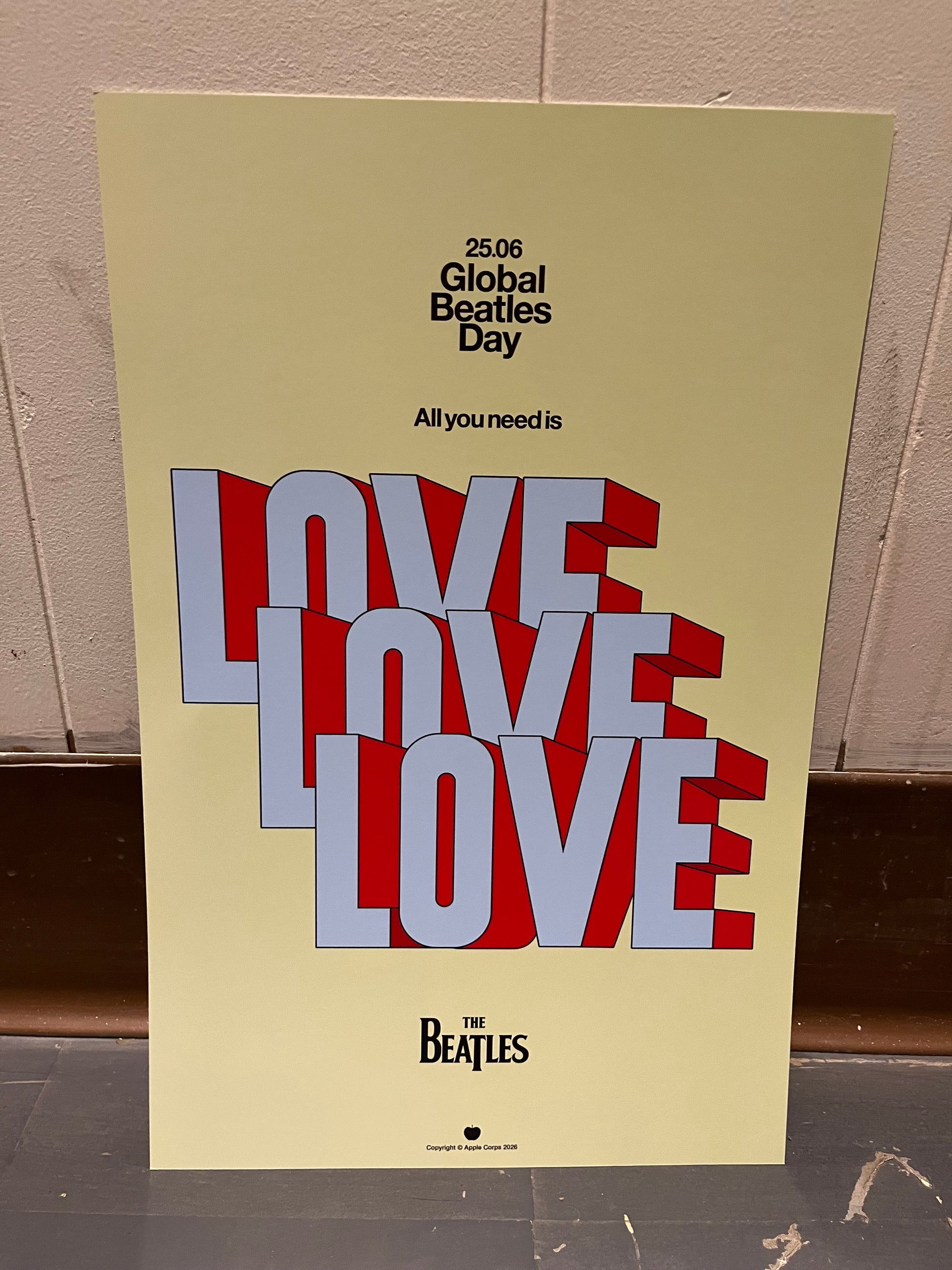 Beatles, The - LOVE LOVE LOVE (BEATLES DAY POSTER 2026) | NEW - ROCK *NEW*