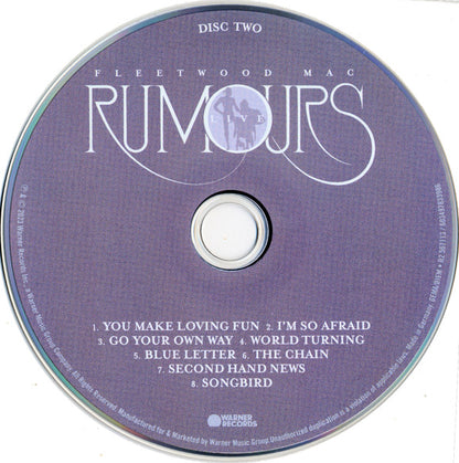Rumours Live (CD) | Mint (M) Mint (M) - ROCK *NEW*