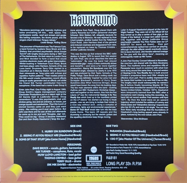 Hawkwind - At The BBC 1970 (VINYL) | Mint (M) Mint (M) - ROCK * NEW*