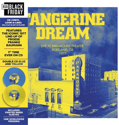 Tangerine Dream - Live at Paramount Theatre - Portland, OR 1977 (BF RSD 2026 2xCD) | NEW - ROCK *NEW*