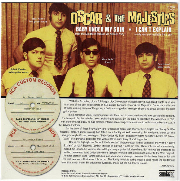 Baby Under My Skin / I Can't Explain (7" VINYL) | Mint (M) Mint (M) - ROCK *NEW*