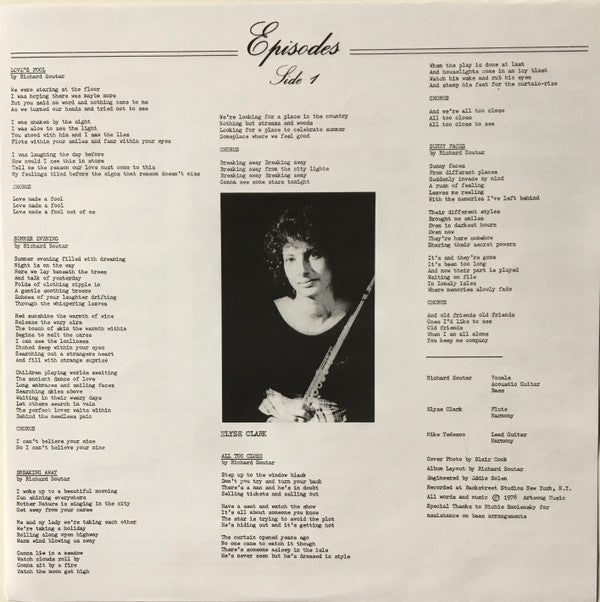 Richard Soutar - Episodes | Mint (M) Mint (M) - ROCK *NEW*