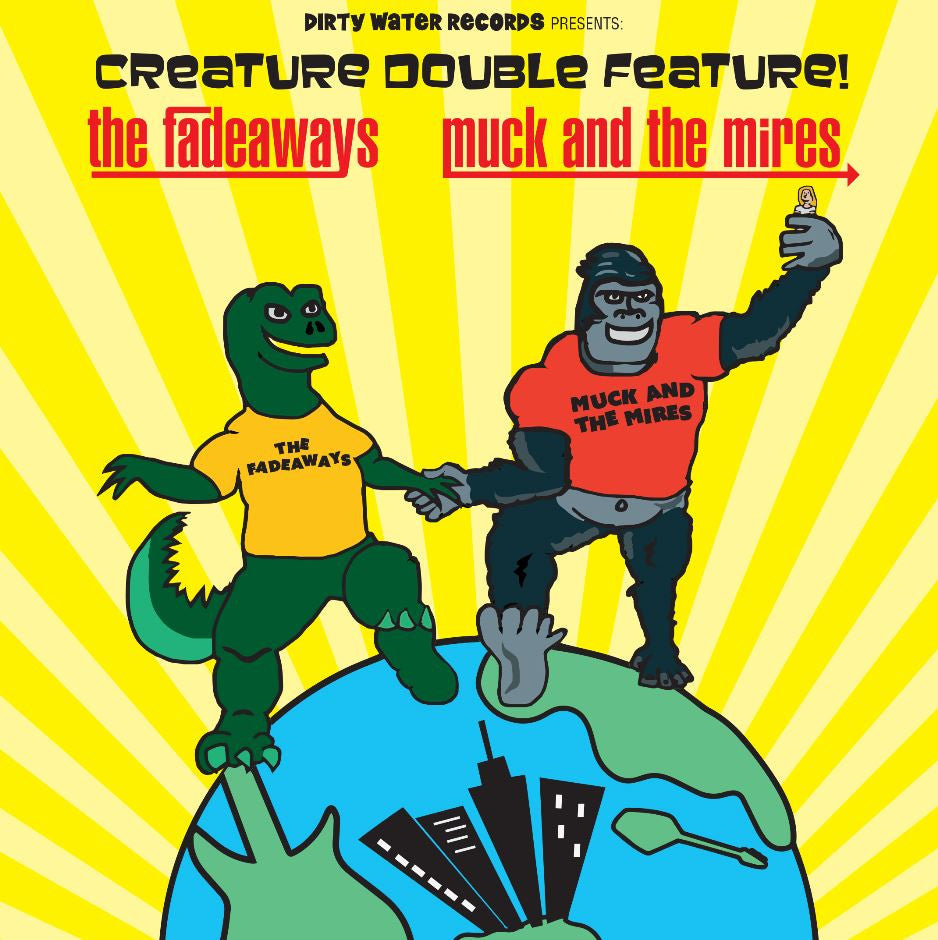 Fadeaways vs. Muck and the Mires - Creature Double Feature! - 7" | - ROCK *NEW*
