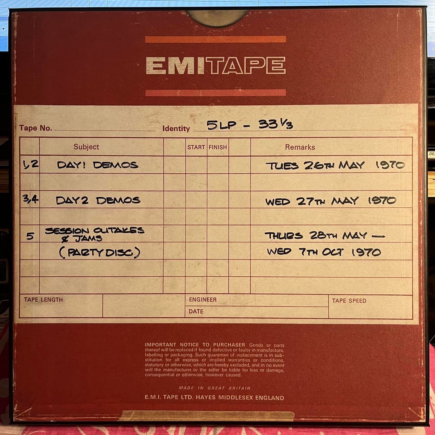 All Things Must Pass Uber Deluxe Box Set *DEMOS BOX* | Mint (M) Mint (M)