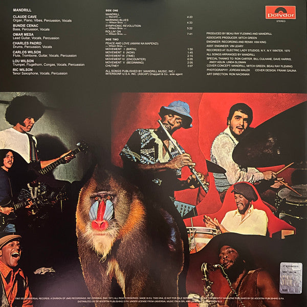 Mandrill - Mandrill (VINYL - ITALY 2025) | Mint (M) Mint (M) - ROCK/PROG *SEALED*