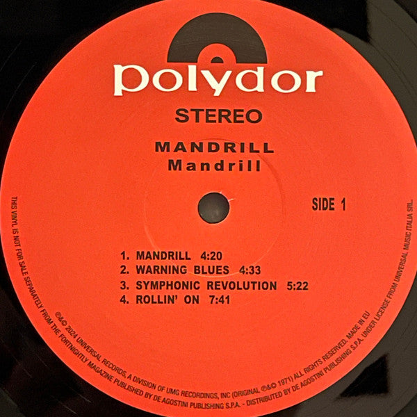 Mandrill - Mandrill (VINYL - ITALY 2025) | Mint (M) Mint (M) - ROCK/PROG *SEALED*